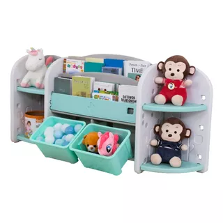 Mueble Infantil Organizador De Juguetes 163x80 Cms. - Verde