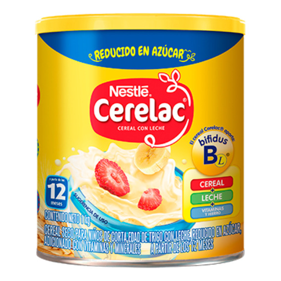 Cereal con leche infantil Nestle Cerelac® lata 1 kg