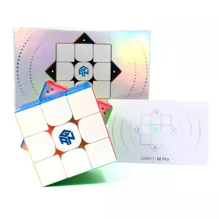 Cubo Rubik 3x3 Gan 11 M Pro Magnético Stickerless Color De La Estructura Frosted, Primary