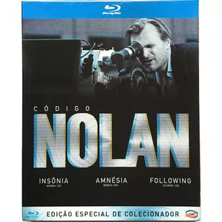 Blu-ray Código Nolan - 3 Filmes - Original Lacrado