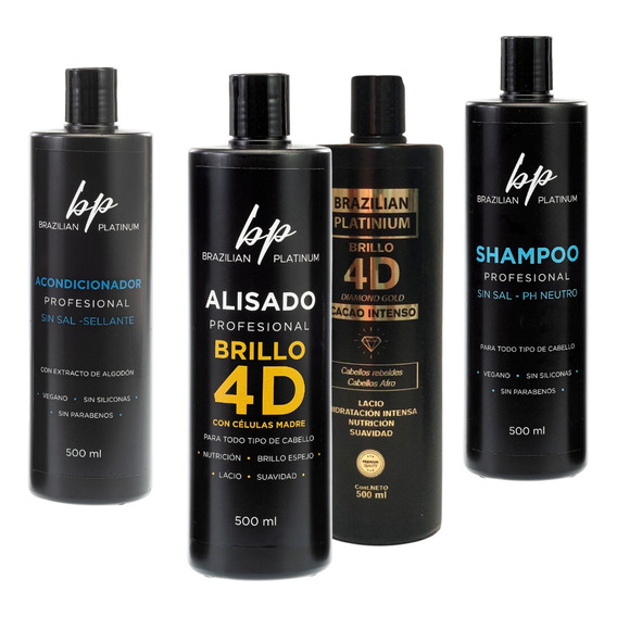 Progresivo + Acondicionador + Shampoo Brazilian Platinum