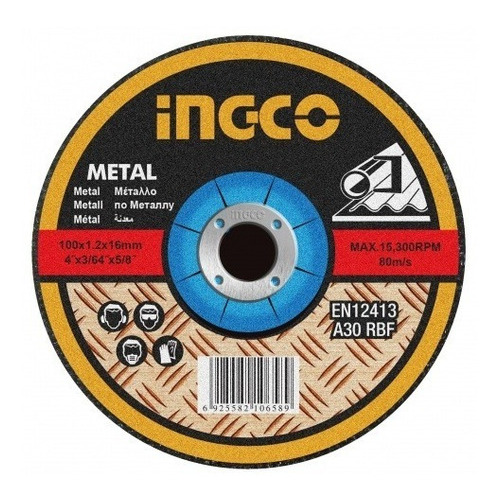 Disco Corte Metal 7 X 3mm Mcd301801 Centro Deprimido - Smf Color Gris