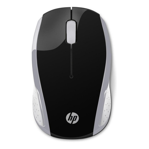 Mouse inalámbrico HP  200 plateado