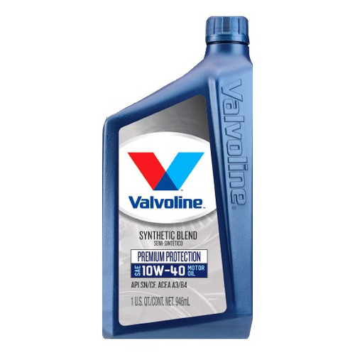 Aceite para motor Valvoline semi-sintético 10W-40 para autos, pickups & suv