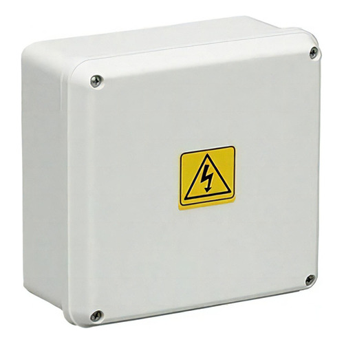 Caja De Paso Estanca 90x90x55mm Ip65 Exterior Sistelectric Color Blanco