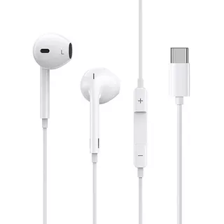 Fone Ouvido Usb-c Type-c Rock P/ Android Samsung Xiaomi Mic Cor Branco