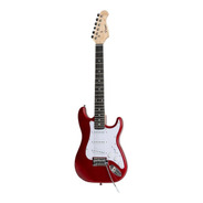 Guitarra Eléctrica Infantil Parquer Stratocaster St100 De Tilo 2020 Roja Laca