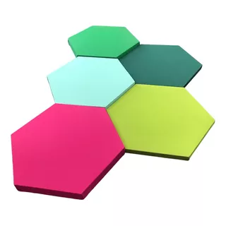 5 Paneles Acusticos Hexagonos 30x4cm - Paneles Decorativos