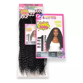 Cabelo Orgânico Anjo Max Cacheado Fashion Line 90cm 320g