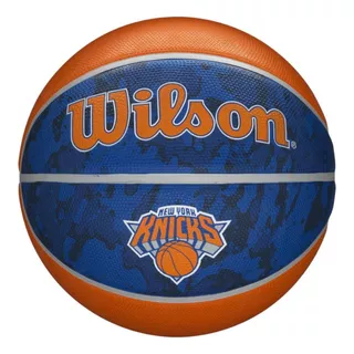 Bola De Basquete Nba New York Knicks Wilson Team Tiedye #7 Cor Laranja