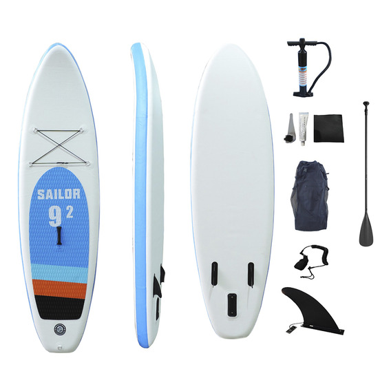 Tabla Stand Up Paddle Sup 280 + Remo + Inflador + Bolso Color Blanco