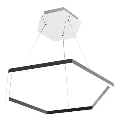 Lampara Colgante Led  Hexa Simple 60cm 40w  Luz Desing