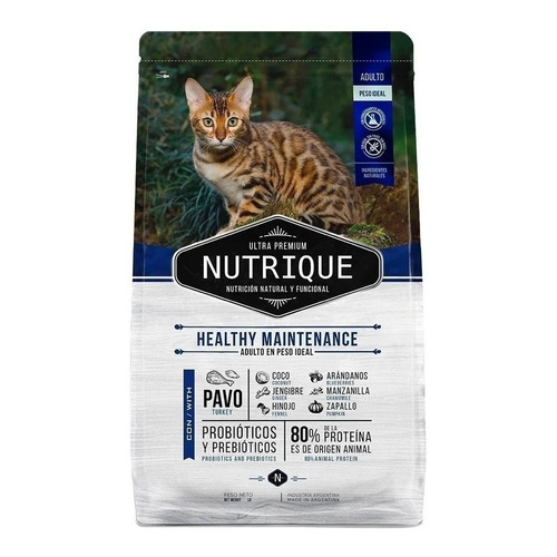 Alimento Nutrique Ultra Premium Healthy Maintenance para gato adulto sabor mix en bolsa de 2 kg