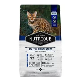 Alimento Nutrique Ultra Premium Healthy Maintenance Para Gato Adulto Sabor Mix En Bolsa De 2 kg