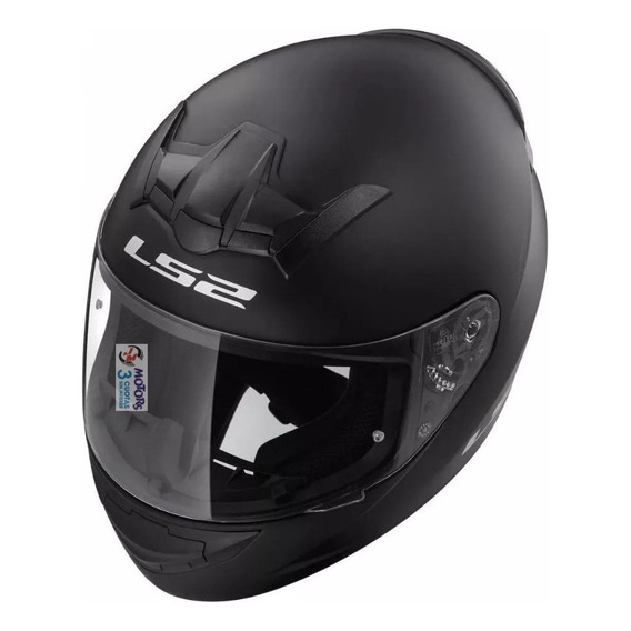 Jm-motors Casco Moto Integral Ls2 352 Rookie Negro Mate 