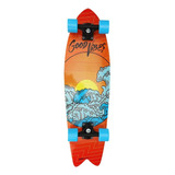 Patineta Cruiser Zoom Sports Z9477 Amarillo Color De Las Ruedas Celeste Color De Los Rulemanes Negro