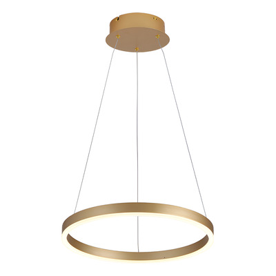 Colgante Aro Led Dorado L8324 24w 40cm Alta Potencia Mks 