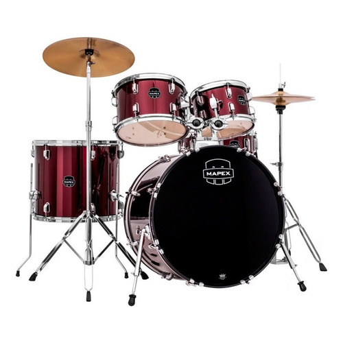 Mapex Prodigy 5 Cuerpos Bateria Acústica Completa Color Dark Burgundy