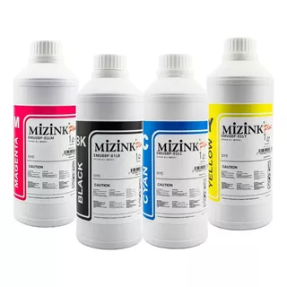 4 Litros - Tinta Corante Mizink Compativel Com A Epson Tinta Black, Cyan, Magenta, Yellow, Light Cyan, Light Magenta