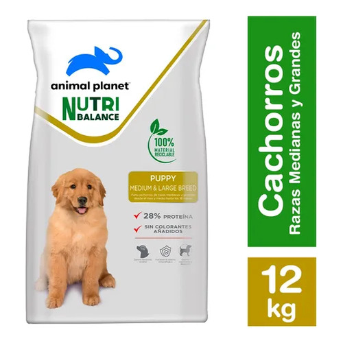 Animal Planet Nutri Balance Alimento Perro Cachorro Mediana/grande 12 Kg