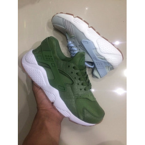 nike huarache mujer verde militar