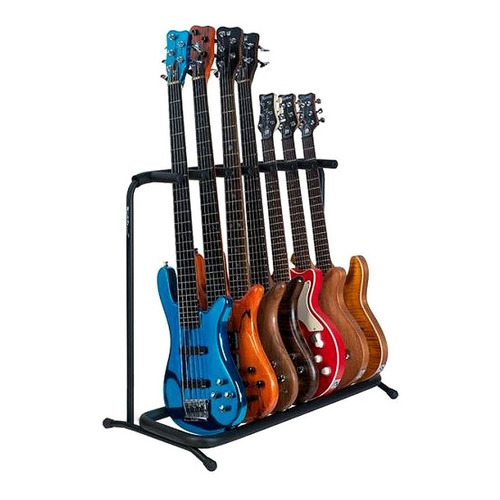 Soporte Para 7 Guitarras /bajos Stand Warwick Rs 20862 B 2 Color Negro