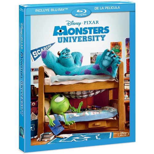Monsters University Pixar Disney Pelicula Blu-ray