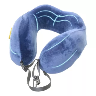 Almohada Viajera Cojin Cuello Espuma Inteligente Ergonomica