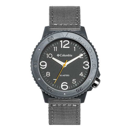 Reloj Columbia Para Caballero Correa De Nylon Color Gris