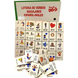 Kit Lotería De Verbos Irregulares Y Regulares Juegos Ingles