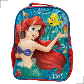 Mochila Infantil Escolar Pequena Sereia Ariel