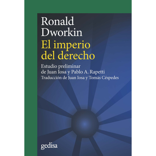 EL IMPERIO DEL DERECHO, de Ronald Dworkin. Editorial Gedisa, tapa blanda en español, 2022