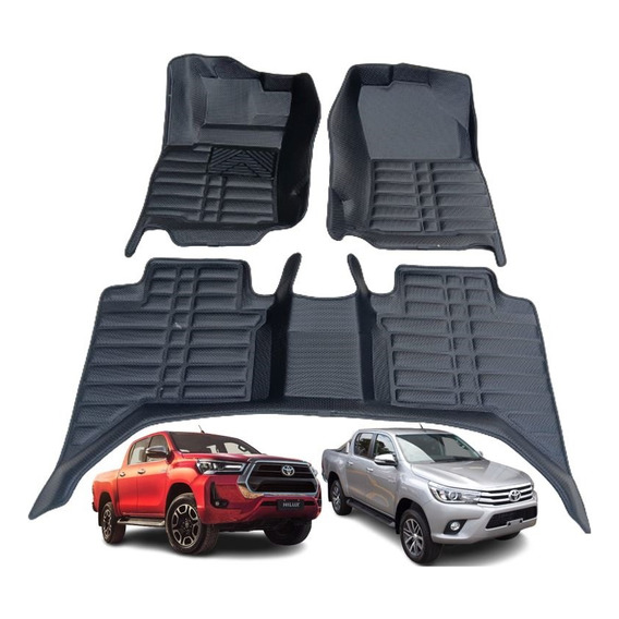 Funda De Piso 3d Toyota New Hilux 2015-22 Calce Perfecto