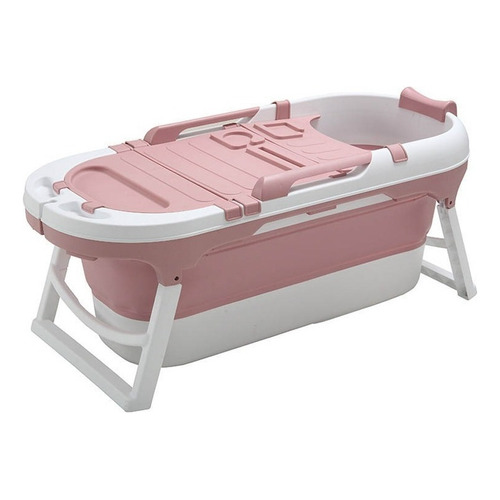 Bañera Plegable Adultos Niños Reforzada Calidad Premium Color Rosado