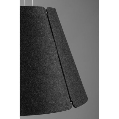 Colgante Shade 82cm E27 Fieltro Gris Oscuro Diseño Imdi