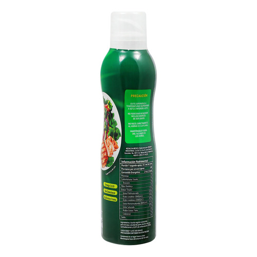Aceite puro de soya vegetal Nutrioli en spray180 ml 