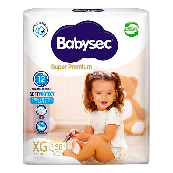 Babysec Panal Super Premium Xg X68