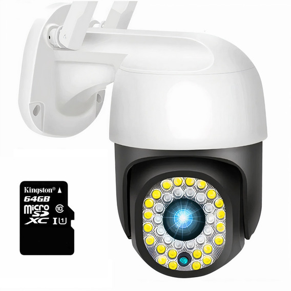 Cámara Ip Ptz Seguridad Vigilancia Exterior 1080p 360 + 64gb