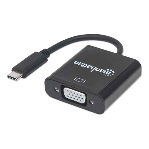 Convertidor Manhattan Video Usb Tipo C A Svga Hembra Col /v Color Negro