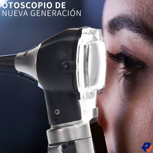  MEDCASE Otoscopio profesional con luz LED y espéculo para  examen y diagnóstico de oído - Otoscopio de fibra óptica alemán Brilliance  - Ideal para uso profesional y doméstico - Rosa 