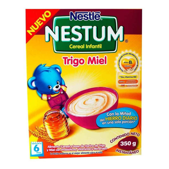 Cereal Infantil Nestum Trigo Miel 350 Gr