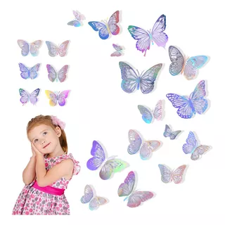 72pzs Mariposas Decoraciones 3d Cuartos Vinilos Pared Hueco2