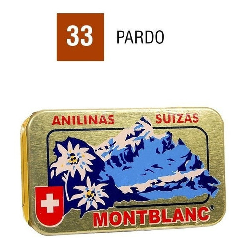 Anilinas Montblanc® Cajita Dorada Color 33. Pardo