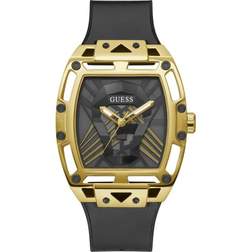 Reloj cuadrado dorado Guess GW0500g1 para hombre, color de fondo original negro