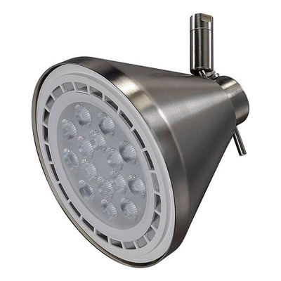 X10 Spot Cabezal Conico Acero Ar111 Apto Led Obra Riel Local