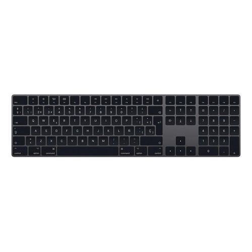 Teclado bluetooth Apple A1843 QWERTY español España color gris espacial