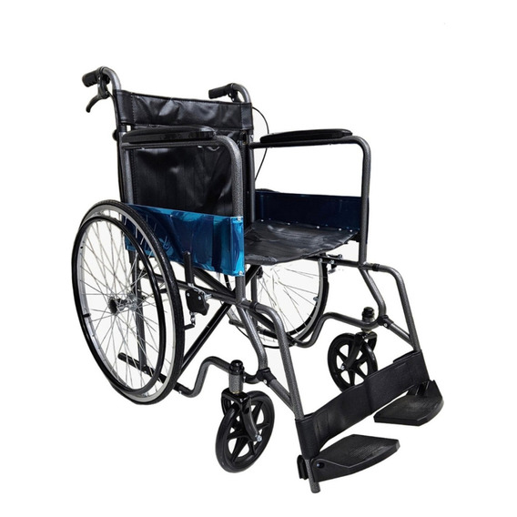 Silla De Ruedas Plegable Adulto Economica Sc 350 Color Negro