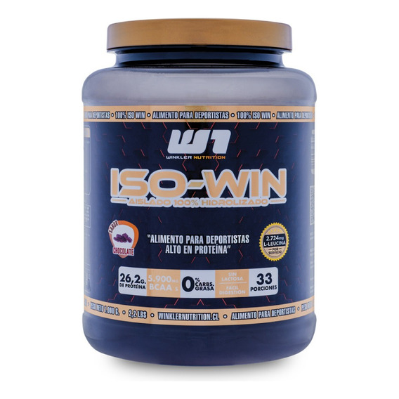 Proteina Hidrolizada Iso Win 1 Kg. Winkler Nutrition Sabor Chocolate