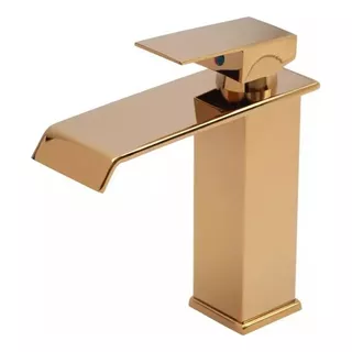 Torneira Banheiro Misturador Lavabo Cromada Qsm-j3011 Telca Acabamento Dourado Cor Dourado