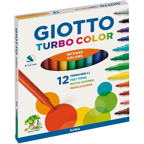 Marcadores Giotto Turbo Color Caja X12 Unidades